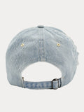 Ripped Distressed Denim Baseball Cap