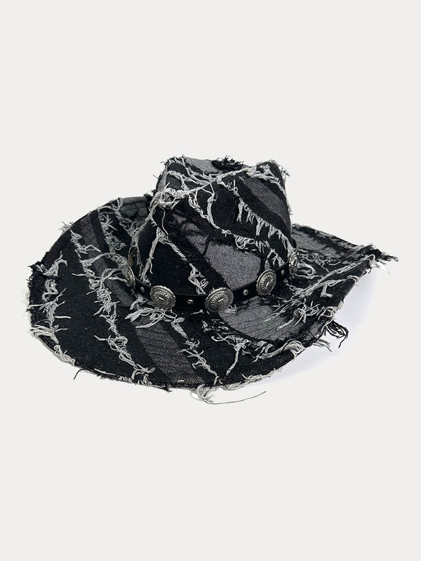 Western Fashion Distressed Cowboy Fedora Hats