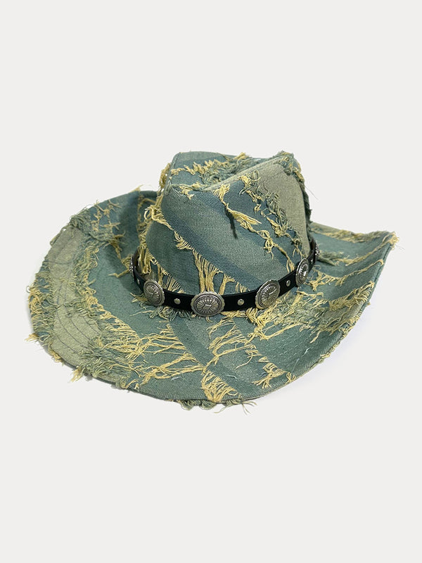 Western Fashion Distressed Cowboy Fedora Hats