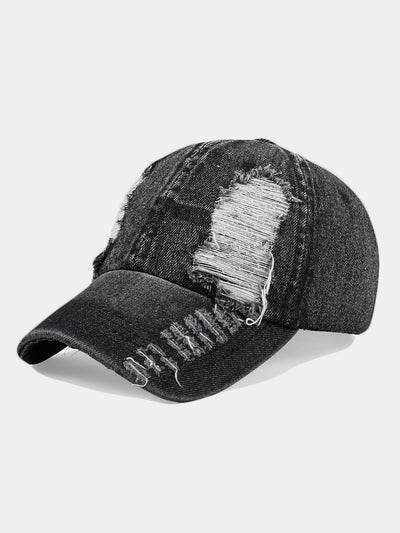 Fashion Destroyed Torn Denim Cap