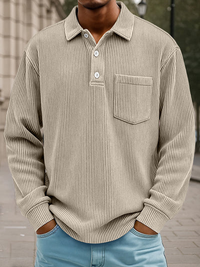 Timeless Design Corduroy Polo Shirt