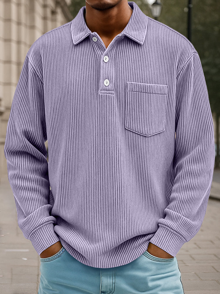 Timeless Design Corduroy Polo Shirt
