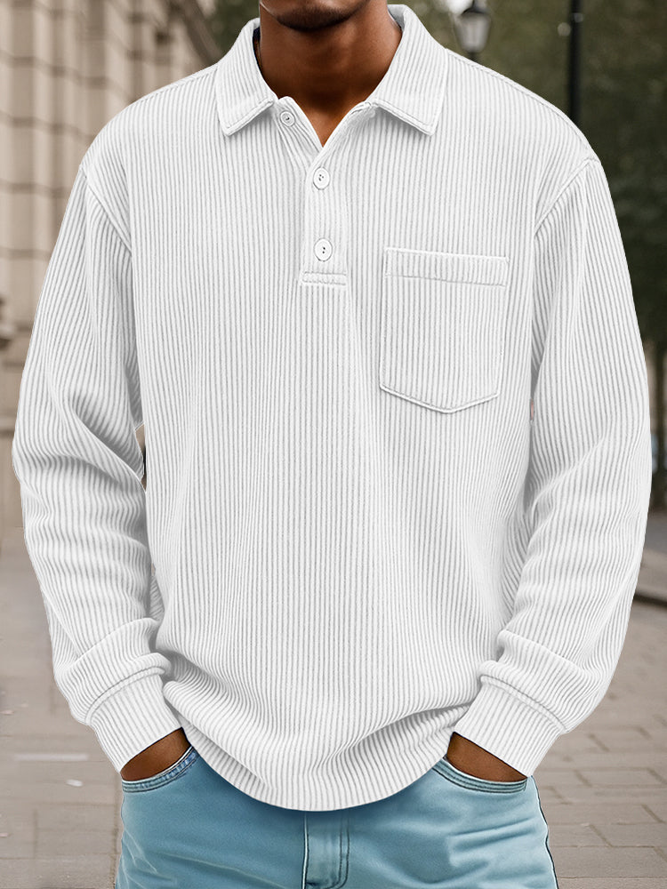Timeless Design Corduroy Polo Shirt