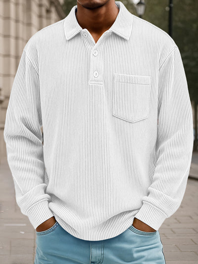 Timeless Design Corduroy Polo Shirt