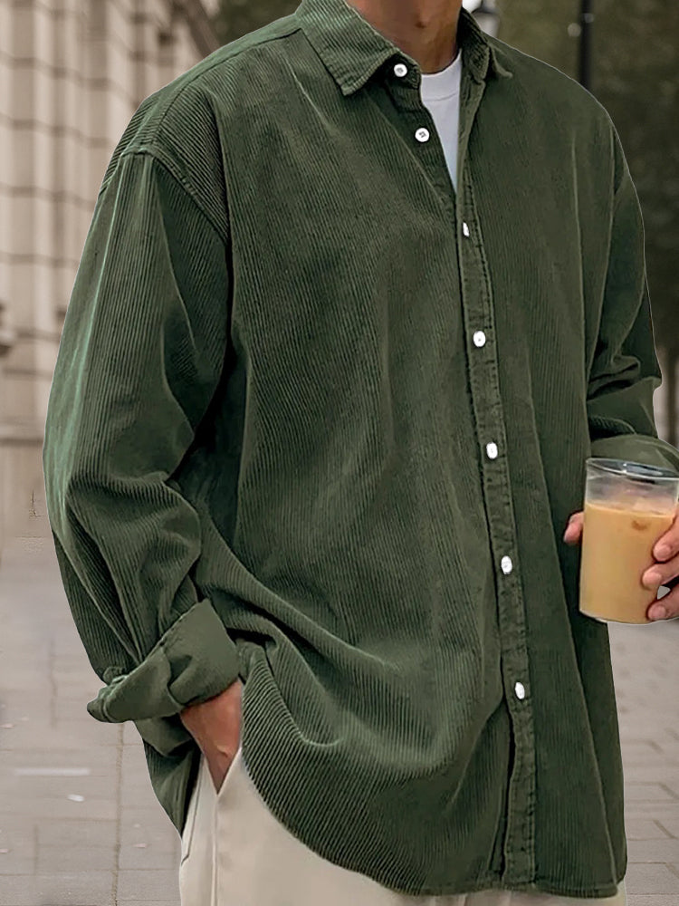 Classic Essential Corduroy Long Sleeve Shirt