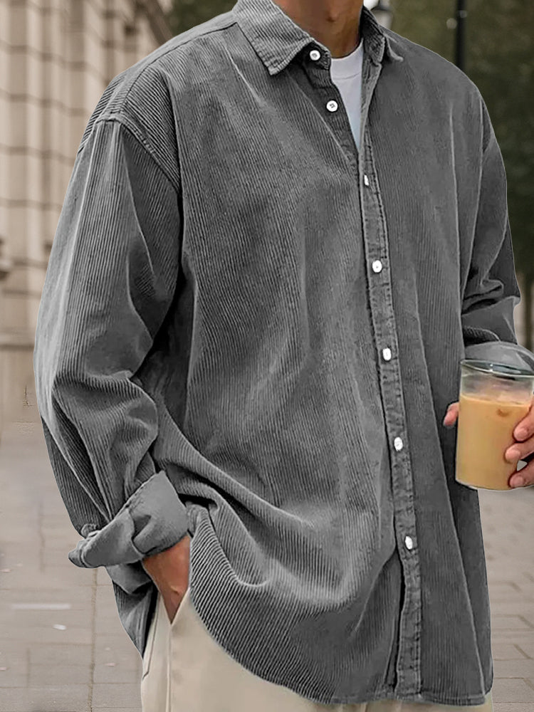 Classic Essential Corduroy Long Sleeve Shirt