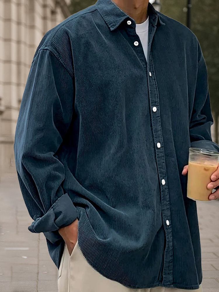 Classic Essential Corduroy Long Sleeve Shirt