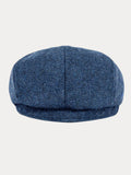 Vintage Herringbone Wool Blend Beret Hat