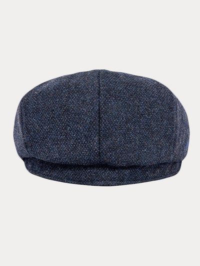 Vintage Herringbone Wool Blend Beret Hat