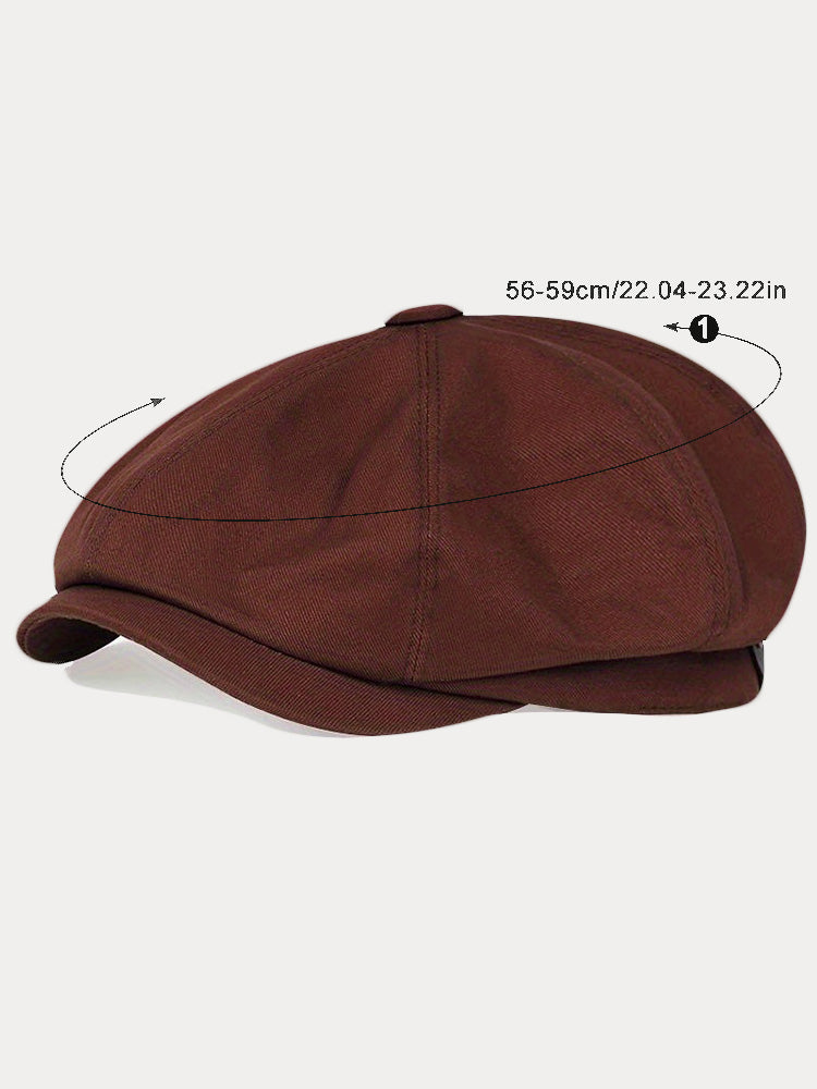 Classic Cotton Blend Newsboy Cap