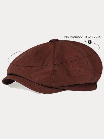 Classic Cotton Blend Newsboy Cap