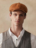Stylish Suede Newsboy Cap