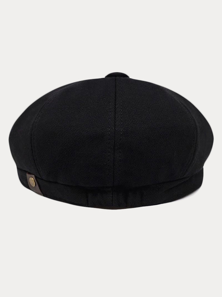 Versatile Cotton Blend Newsboy Cap