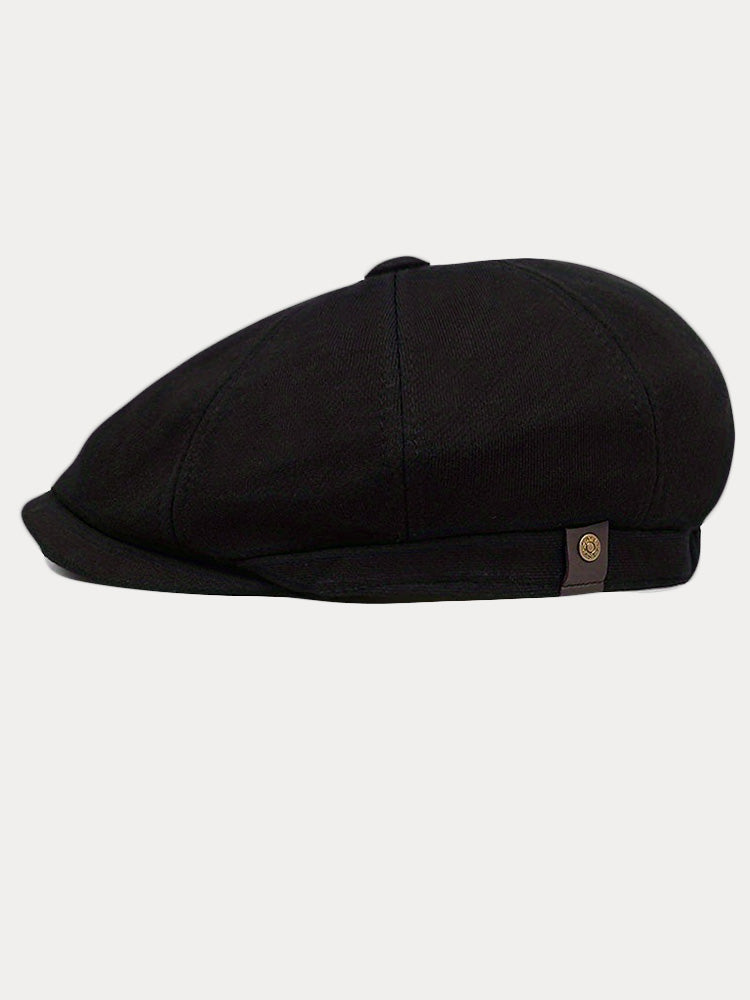 Versatile Cotton Blend Newsboy Cap
