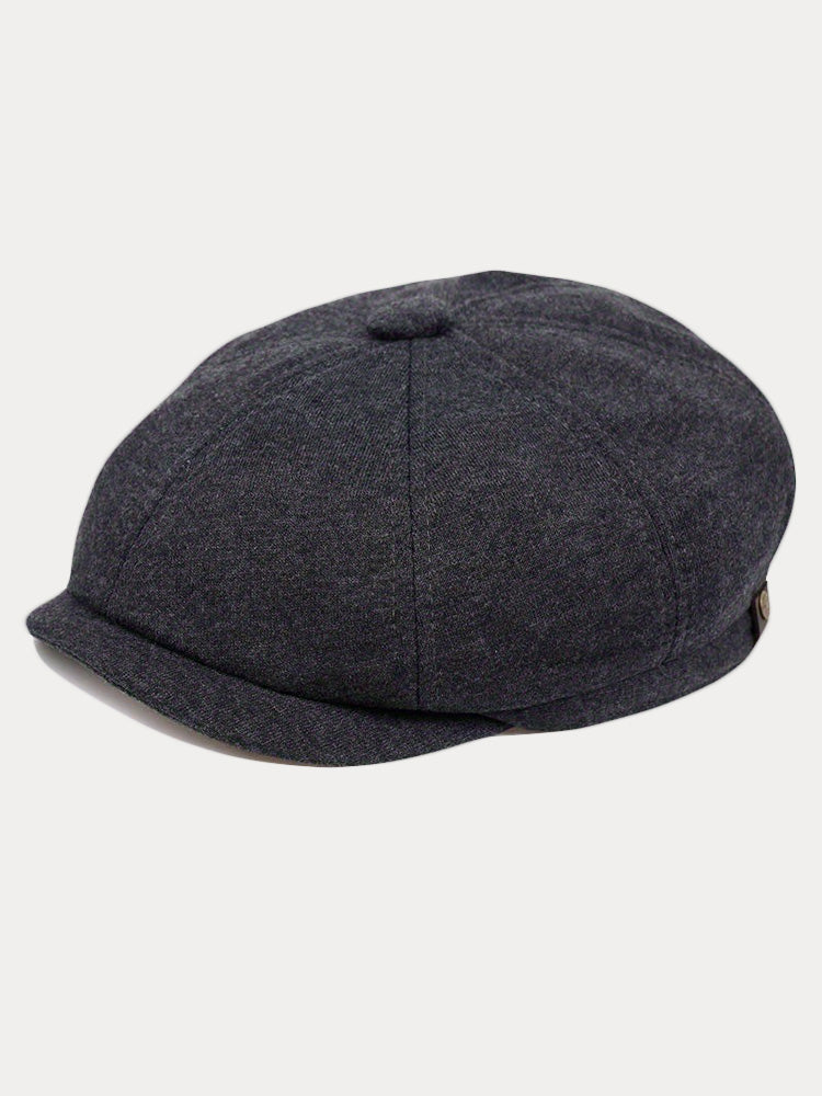 Versatile Cotton Blend Newsboy Cap