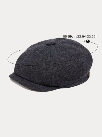 Versatile Cotton Blend Newsboy Cap