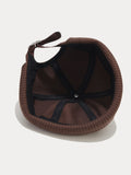 Vintage-Inspired Knit Brimless Beanie Hat
