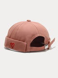 Stylish Heart Embroidery Brimless Hat