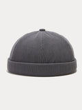 Classic Casual Corduroy Brimless Beanie Hat