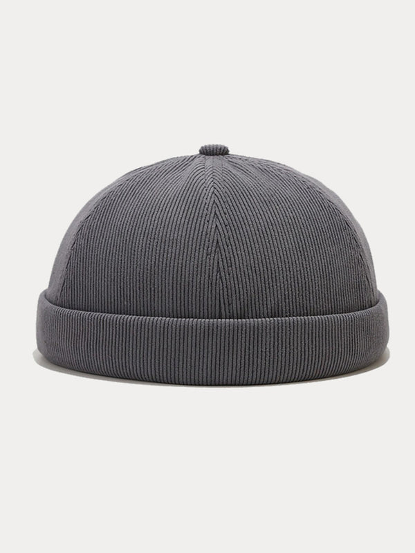 Classic Casual Corduroy Brimless Beanie Hat