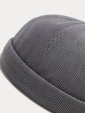 Classic Casual Corduroy Brimless Beanie Hat