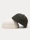 Classic Casual Corduroy Brimless Beanie Hat