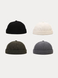 Classic Casual Corduroy Brimless Beanie Hat