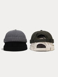 Classic Casual Corduroy Brimless Beanie Hat