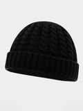 Winter Versatile Cable Knit Beanie Hat