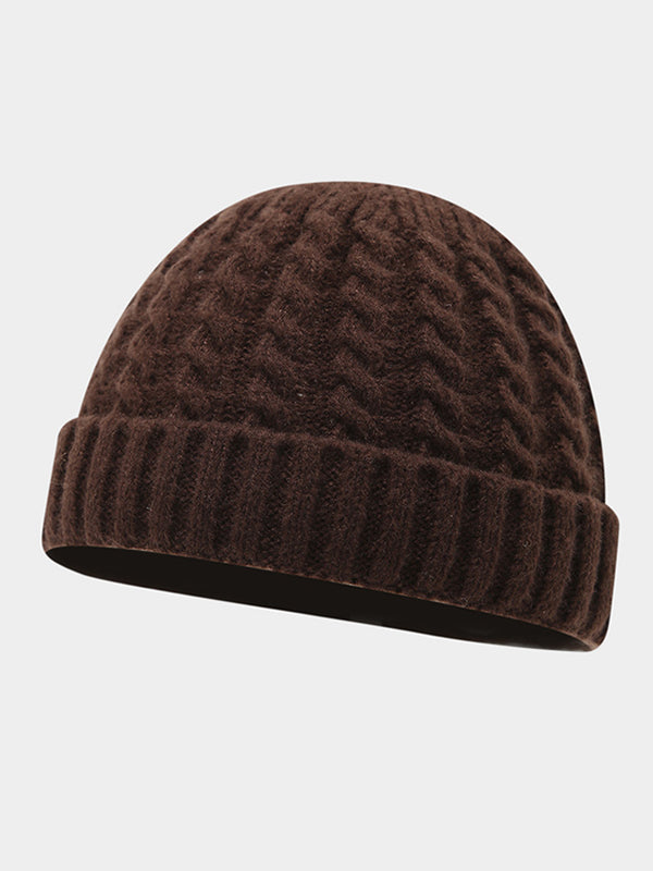 Winter Versatile Cable Knit Beanie Hat