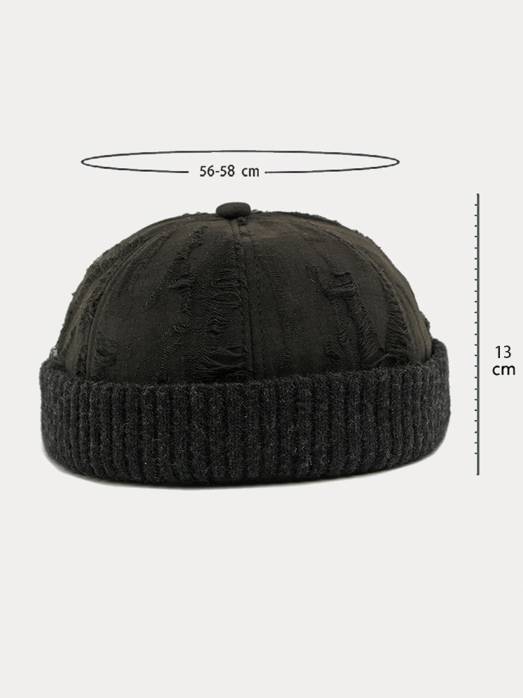 Stylish Knit Distressed Beanie Hat – COOFANDY