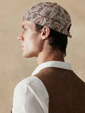 Vintage Paisley Print Brimless Cap