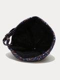 Vintage Paisley Print Brimless Cap