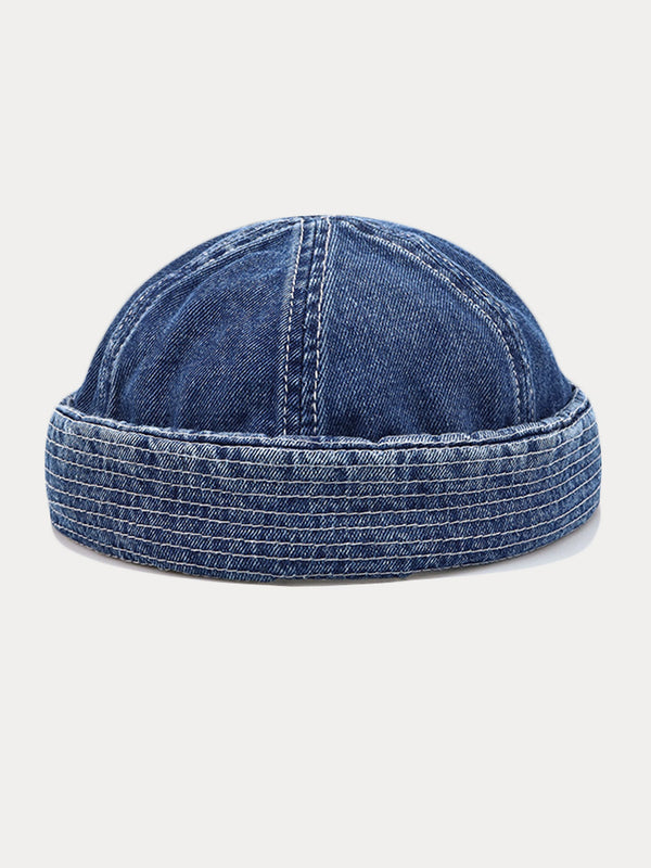 Street Style Denim Brimless Beanie Hat