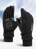 Warm Fleece Anti-Slip Driving Skiing  Gloves