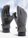 Warm Fleece Anti-Slip Driving Skiing  Gloves