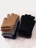 Winter Thicken Keep Warm Knit Gloves