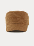 Casual Vintage Style Suede Army Caps