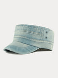 100% Cotton Washed Denim Army Caps
