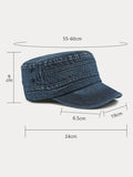 100% Cotton Washed Denim Army Caps