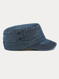 100% Cotton Washed Denim Army Caps