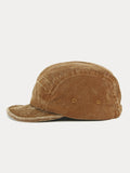 Stylish Corduroy Short-Brimmed Baseball Cap