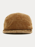 Stylish Corduroy Short-Brimmed Baseball Cap