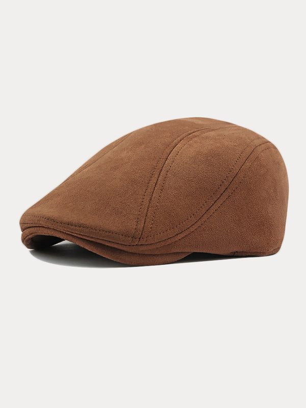 Minimalist Suede Beret Hats