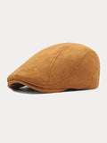 Minimalist Suede Beret Hats