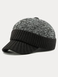 Winter Ear Protection Brim Beanie Hat
