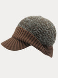Winter Ear Protection Brim Beanie Hat