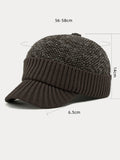 Winter Ear Protection Brim Beanie Hat