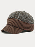 Winter Ear Protection Brim Beanie Hat