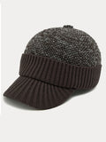 Winter Ear Protection Brim Beanie Hat